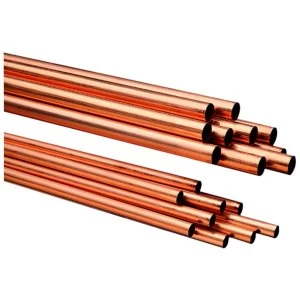 Wickes Copper Tube 22mm x 2m Pack 10