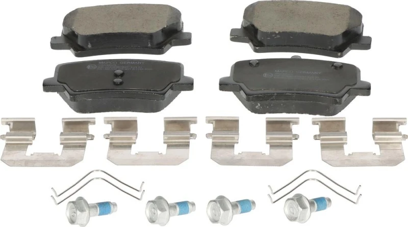 Image of MAPCO 106030HPS Brake pad set Rear Axle, without acoustic wear warning, with accessories, with brake caliper screws Brake Pad Set,disc brake (402)