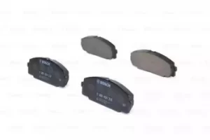 Image of Bosch 0986424319 BP154 Brake Pad Set Disc Brake Front Axle