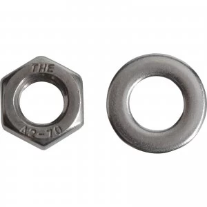 image of Forgefix A2 Stainless Steel Nuts and Washers M8 Pack of 12