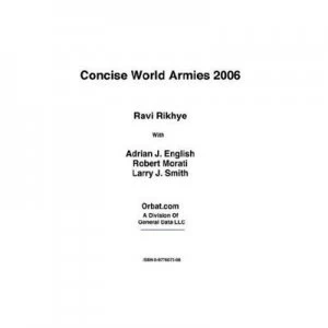 Image of Concise World Armies 2006 by Ravi Rikhye Book