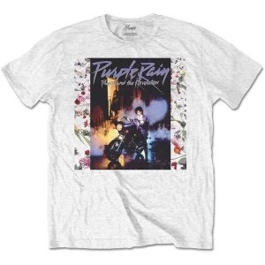 image of Prince - Purple Rain Album Mens Large T-Shirt - White