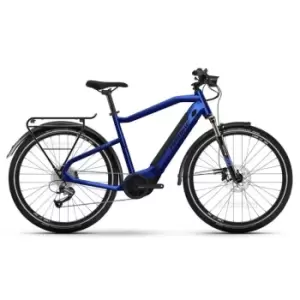 Image of Haibike Haibike Trekking 4 High 2022 Electric Hybrid Bike - Blue