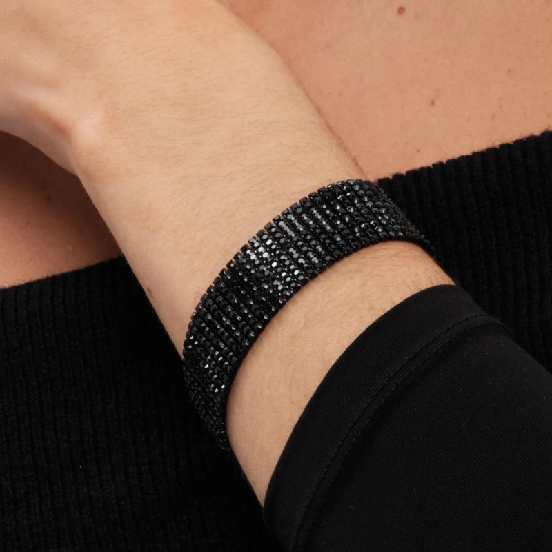 Image of Jon Richard Jet Bracelet Black
