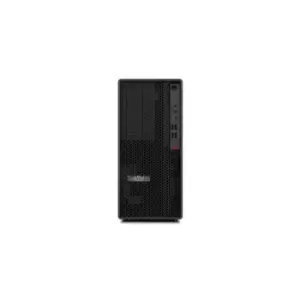 image of Lenovo ThinkStation P358 Tower 5845 AMD Ryzen 7 PRO 32GB DDR4-SDRAM 512GB SSD Windows 11 Pro PC Black