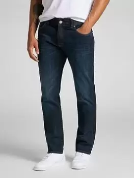 Image of Lee Extreme Motion Straight Fit Jeans, Blue, Size 32, Length Regular, Men