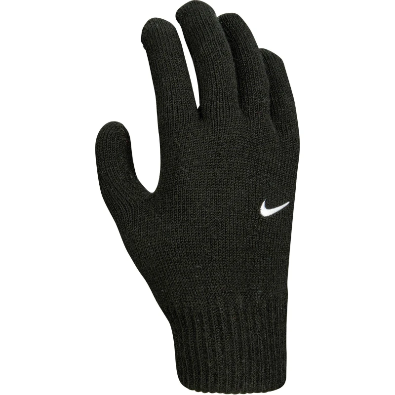 Image of Nike Youth Swoosh Knit Gloves Black unisex L/XL