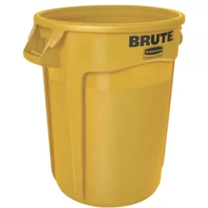 Image of Brute Round Container 121.1L Yellow