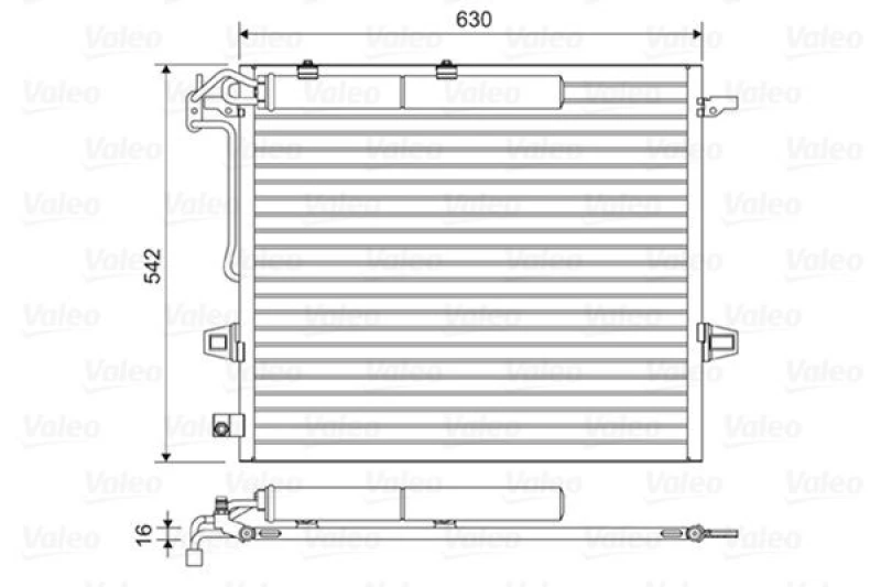 Image of Air conditioning condenser VALEO 814025