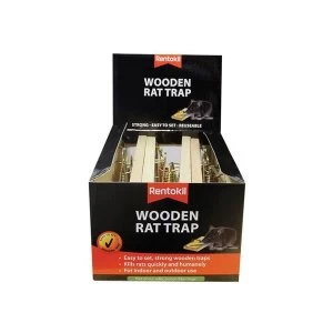 Image of Rentokil Wooden Rat Trap (Bulk Pack 6)