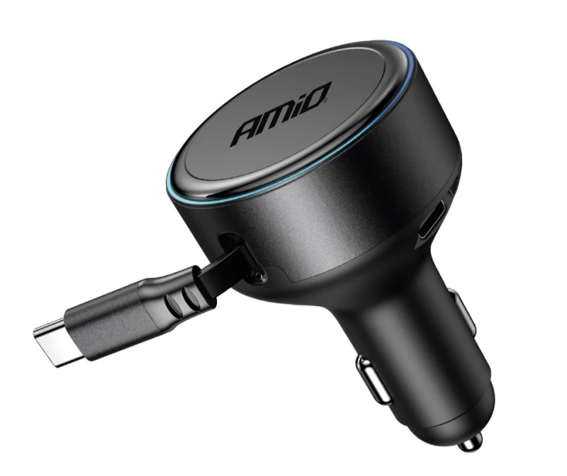 Image of AMiO 04368 Car mobile phone charger Black Car mobile phone charger (100026)