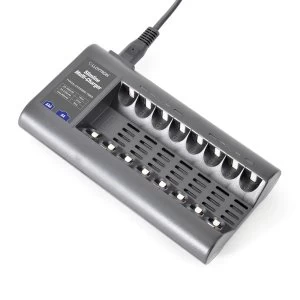 Image of Lloytron B1507 Slimline Multicharger For 8 x AA/AAA UK Plug