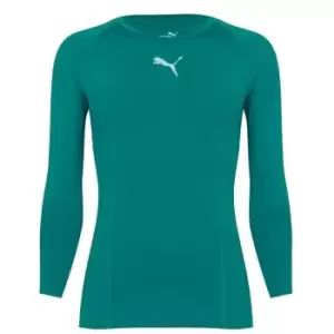 image of Puma Liga Long Sleeve T-Shirt Mens - Green