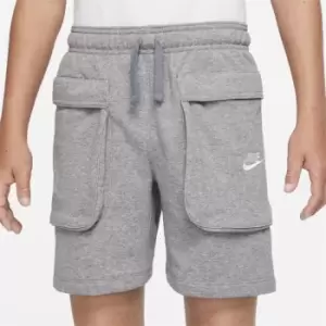 Image of Nike NSW Fleece Cargo Shorts Junior Boys - Grey