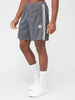 Image of adidas 3-Stripe Shorts - Grey, Size 2XL, Men