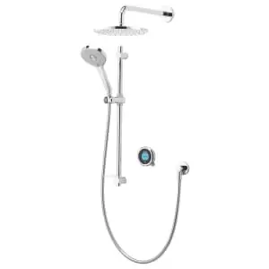 Aqualisa Optic Q Smart Divert Concealed Gravity Pumped Shower with Adjustable & Fixed Wall Head