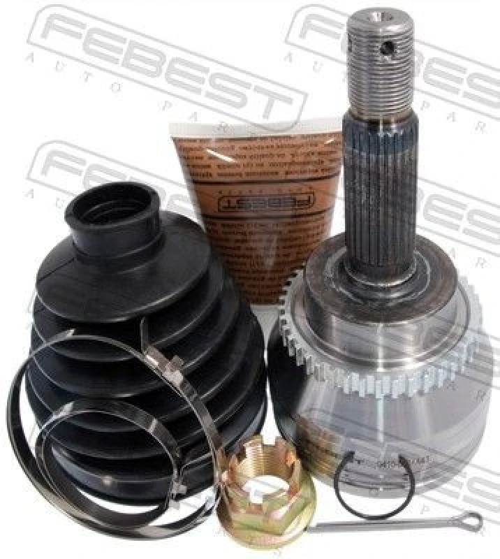 Image of FEBEST 0410-DJ24A43 Joint, drive shaft Front Axle, with ABS sensor ring Joint,drive shaft (236)