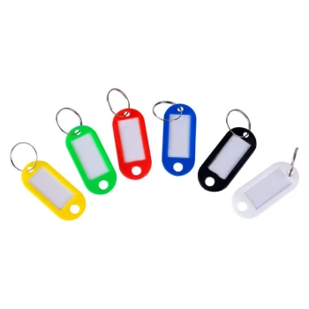 image of Cathedral Products KTS50 Standard Key Tags Assorted Colours (50 x ...