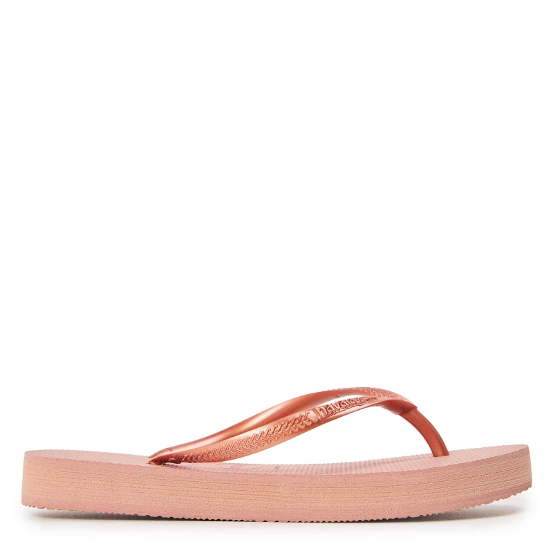 Image of Havaianas Hav. Slim Flatform Crocus Rose 35/3 Flip Flops Womens Dark Black female 3-4 35/36