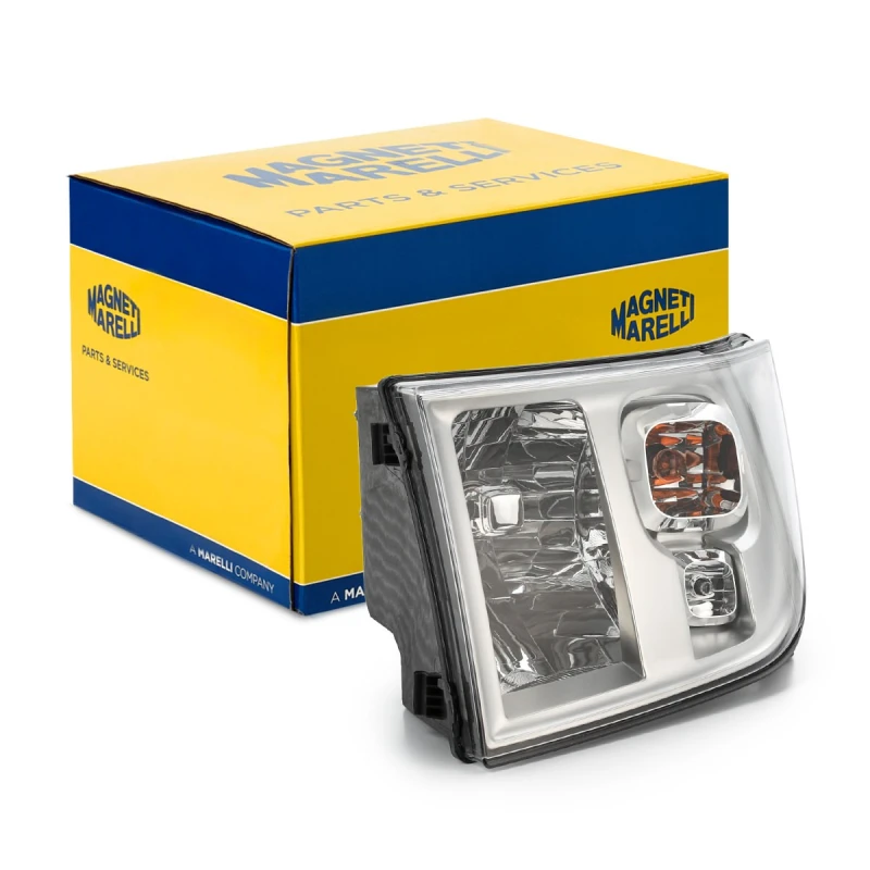 Image of MAGNETI MARELLI 712100951120 Headlights H4, Right, without motor for headlamp levelling, Halogen Headlight (259)