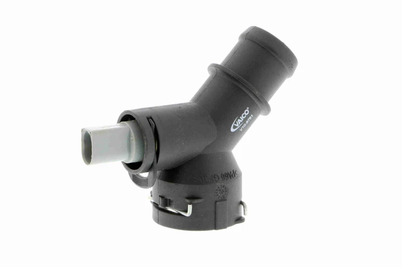 Image of VAICO V10-9761 Coolant Flange with sensor, Original VAICO Quality Coolant Flange (3219)