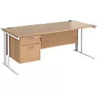 image of Dams International Desk MCM18P2WHB 1,800 x 800 x 725 mm