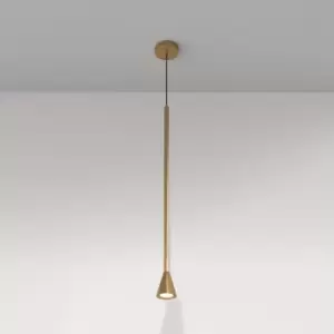 Image of Maytoni Arrow Slim Pendant Ceiling Light Gold GU10