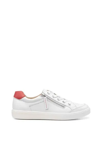 image of Hotter Wide Fit 'Chase II' Deck Shoes White