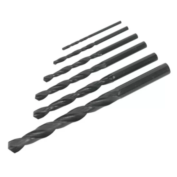 Image of Genuine SEALEY S01039 HSS Drill Bit Set 6pc DIN 338