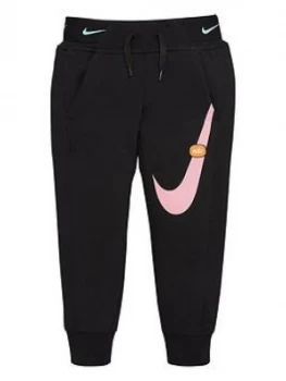 Image of Nike Sportswear Younger Girls Futura Joggers - Black, Size 5-6 Years, Women