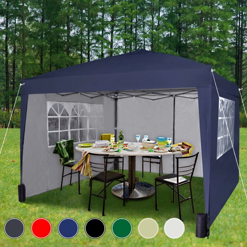 Image of MCC DIRECT Mcc 3 x 3m Pop up Gazebo Waterproof Outdoor Garden Marquee Canopy WS Blue GZ1111