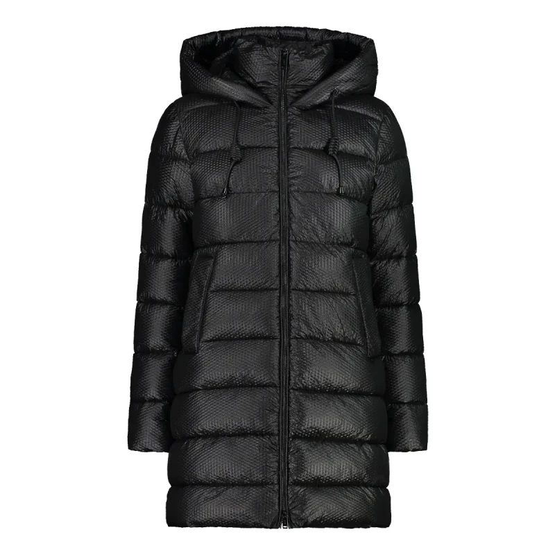Image of CMP Womens long Puffer jacket CMP 3D Effect Noir Female 2XS