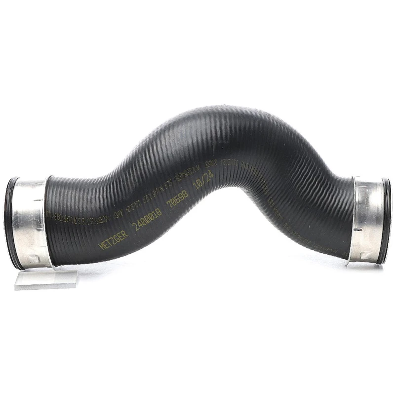 Image of METZGER 2400018 Turbocharger Hose with quick couplers, Rubber with fabric lining Rubber with fabric lining Charger Intake Hose (3314)