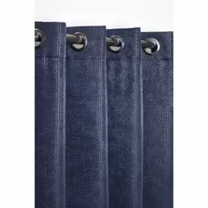 Image of Emma Barclay Ambiance Eyelet Curtains 46 X 72 Navy