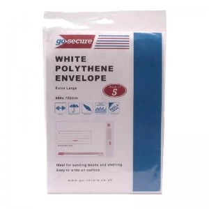 image of GoSecure Extra Strong Polythene Envelopes (Pack of 50)