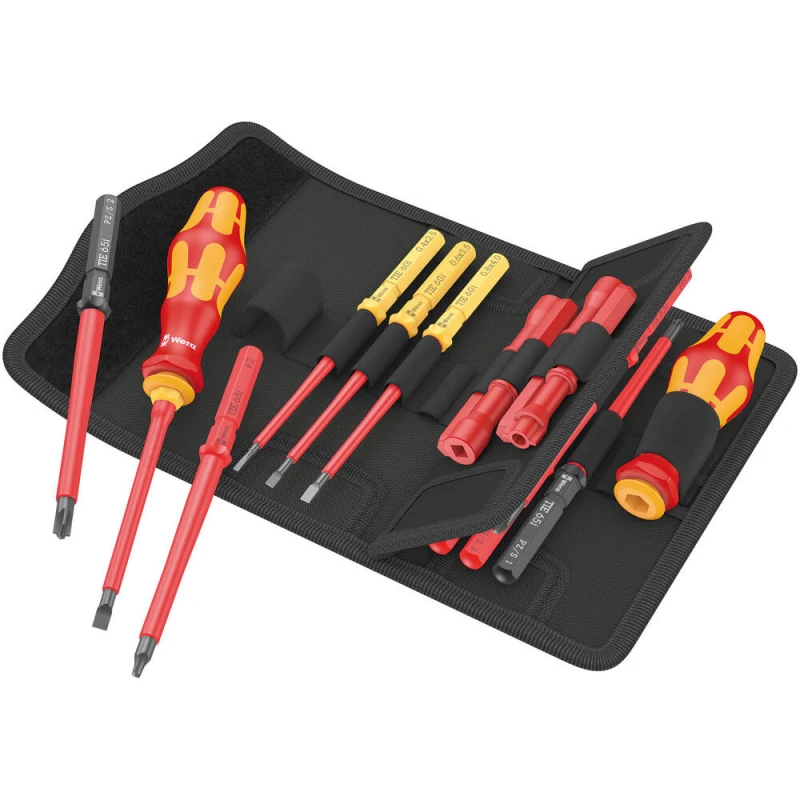 Image of Wera Kraftform Kompakt 18 Piece VDE Insulated Screwdriver Set 5006616001