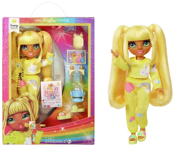 Image of Rainbow High Junior High Doll - Sunny (Yellow) - 27cm