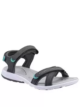 Image of Cotswold Whiteshill Flat Sandal - Grey, Size 3, Women