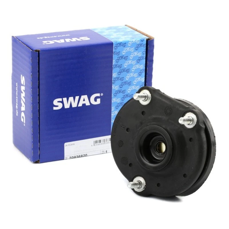 Image of SWAG 70 93 6820 Top strut mount Front Axle Right, with ball bearing Suspension Strut Support Bearing (1180)