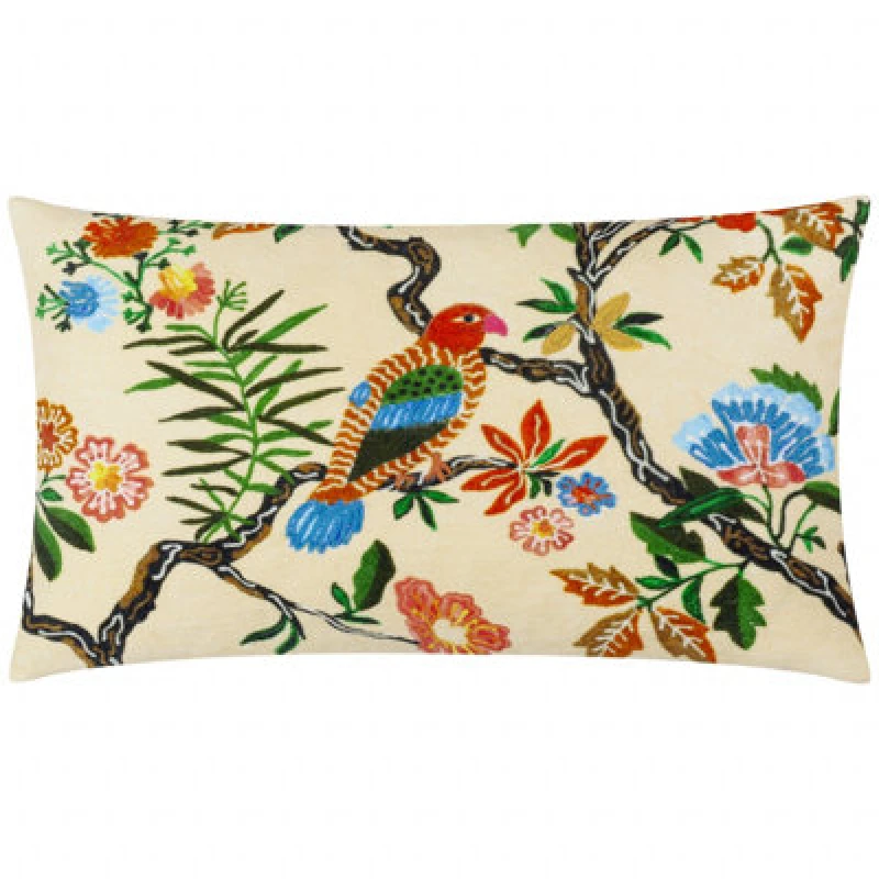 Image of Wylder Sittacula Embroidered Polyester Filled Cushion