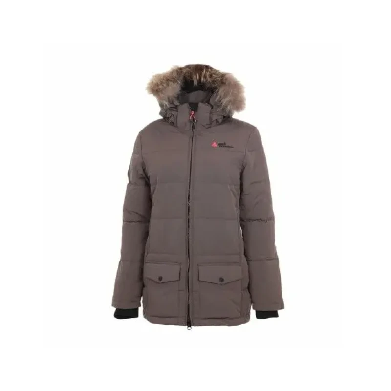 Image of Peak Mountain Womens ski jacket Peak Mountain Atole Beige Female L