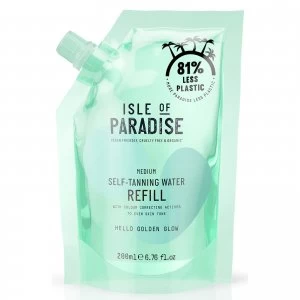 image of Isle of Paradise Self-Tanning Water Refill Pouch Medium 200ml