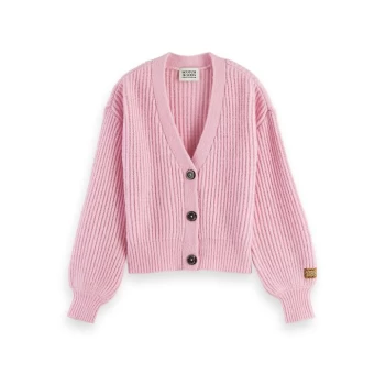 image of Scotch and Soda Boxy Cardigan - Pink