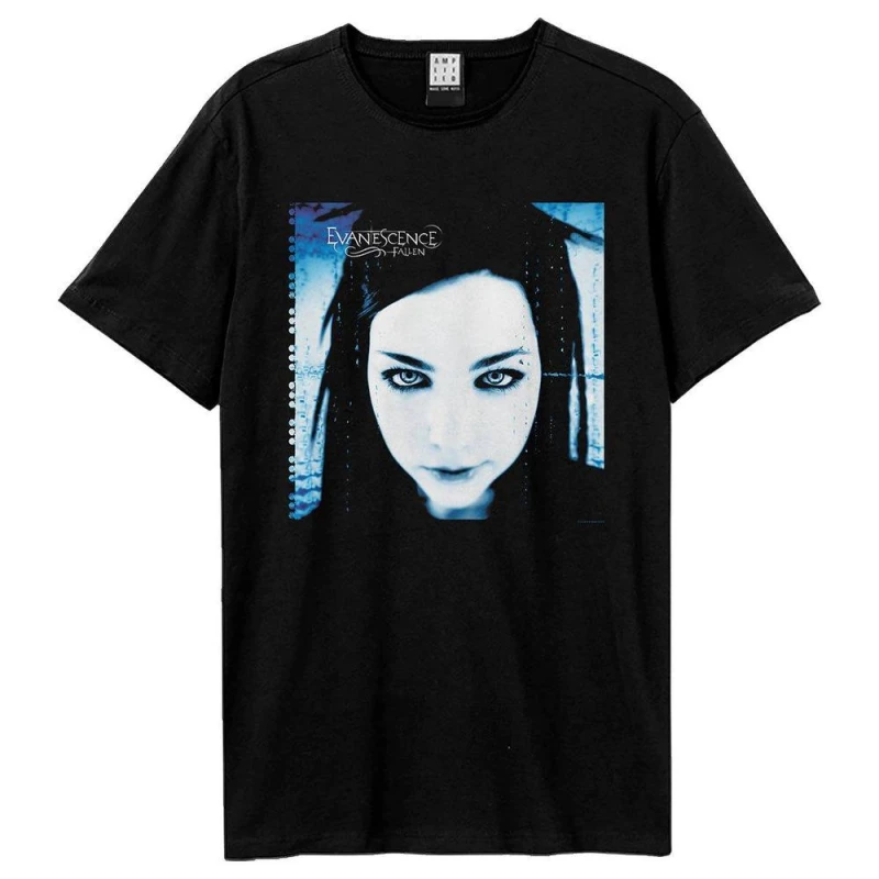 Image of Evanescence Mens Fallen Cover T-Shirt in Black Size: XS Black Male XS