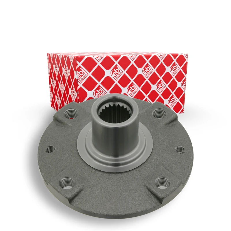 Image of FEBI BILSTEIN 09322 Wheel Hub Front Axle, without wheel bearing Wheel Hub (653)