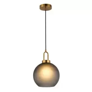 Image of Larissa Polis Dome Ceiling Pendant Light Glass 1x E27 Max 40W