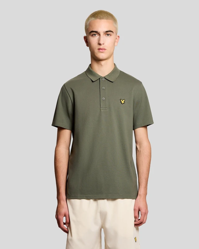 Image of Lyle & Scott Mens Sports Polo Shirt in Green