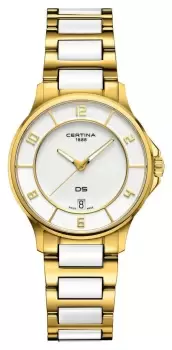 image of Certina C0392513301700 Womens DS-6 Quartz White Dial Watch