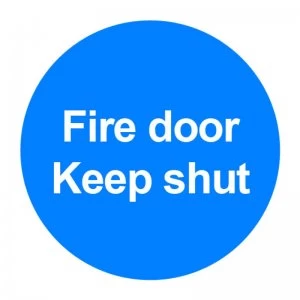 image of Extra Value 100x100mm PVC Safety Sign - Fire Door