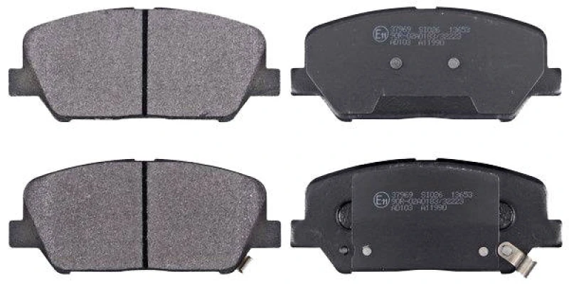 Image of A.B.S. 37969 Brake pad set with acoustic wear warning Brake Pad Set,disc brake (402)